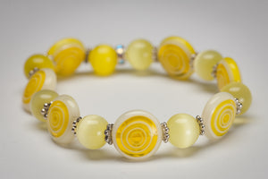 Murano Yellow Bracelet