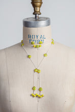 Millefiori Necklace White and Lemon