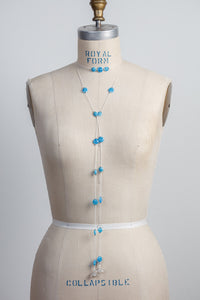 Millefiori Necklace White and Lemon